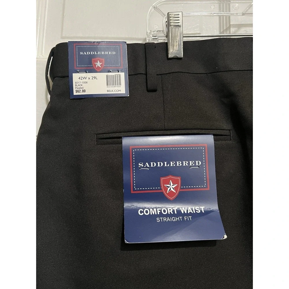 42x29 NWT Men's Saddlebred Black Pants‎
